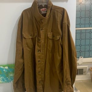 Wrangler Button down 3XL Tan